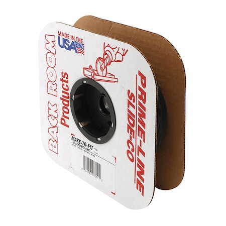 Prime-Line Screen Retainer Vinyl Spline, 0.12 in., Round, Black, 250 foot 1 Roll P 7551